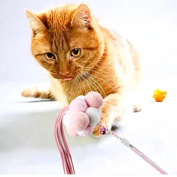 Katė Kibinimas Lazdelė Žaislas Stick Plunksnų Interaktyvių Žaidimų, Juokinga Kačiukas Pet Tiekimo