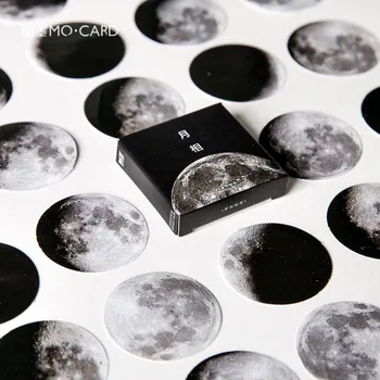 Kawaii Lipdukai, Kanceliarinės prekės derliaus Mėnulis dekoratyvinis mobiliojo lipdukai dienoraštis nuotraukų albumus lipdukas scrapbooking korėjos raštinės reikmenys