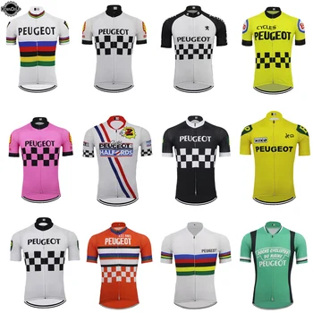 Klasikinis VYRŲ dviračių džersis Trumpas rankovėmis jojimo Kelių spalvų dviračių lenktynių drabužių Aukščiausios Kokybės dviračių drabužiai