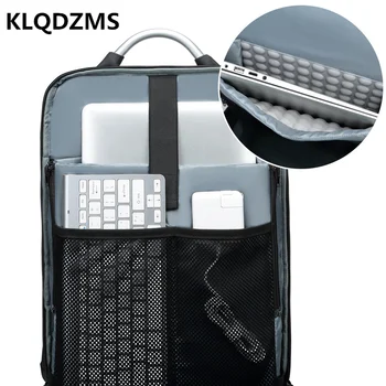 KLQDZMS Mados Daugiafunkcinis Vyrų Kuprinės Su USB Įkrovimo lizdas Moterų Didelės Talpos Saugojimo Krepšys