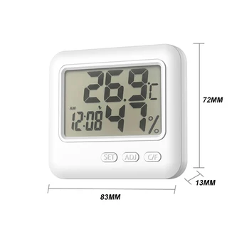 LCD Skaitmeninis Temperatūros, oro Drėgmės Matuoklis Namų Patalpų Elektroninis Termometras su Drėgmėmačiu Oras Stotis vaiko Kambarys