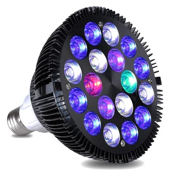LED Akvariumo Lemputės Visą Spektrą 12W/15W/18W/36W/45W/54W E27 Apšvietimas, Mažas Nano Koralų Rifų Žuvų Bakas Pico Akvariumas D30
