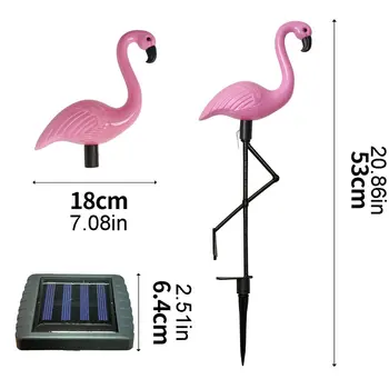 Led Flamingo Vandeniui Saulės Vejos Šviesos Lauko Sodo Puošmena Šviesos Sodas Grindų Su Kraštovaizdžio Lightss