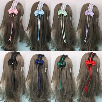 Lolita lankelis kc tamsiai dead Lolita šukuosena lolita saldus plaukų su anime Meng Niang Tarnaitė plaukų aksesuarai