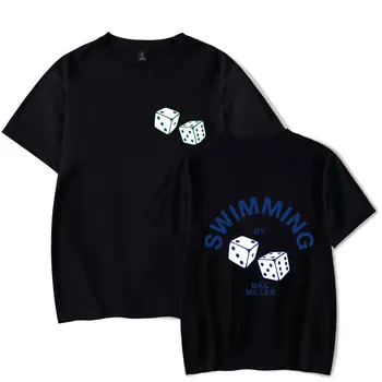 Mac Miller Plaukimo atspausdinta Marškinėliai moterims/vyrams vasaros crewneck medvilnės marškinėliai hip-hop trumpomis rankovėmis Marškinėlius Viršūnes Tee prekės Rūbai