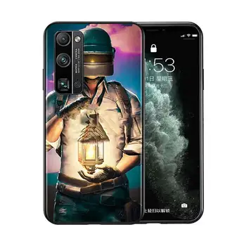 Mados PUBG Žaidimas Huawei Honor V30 20 Pro 20 10i X10 9S 9A 9C 8X 9X 10 9 Lite 7C 8A 7A Pro Black Telefono dėklas