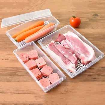 Maistą Šviežią Storage Box Konteineriai, Virtuvės Šaldytuvas Organizatorius Atveju Nuimamas Nutekėjimo Plokštelė, Plokštelę Laikyti Vaisių, Daržovių, Mėsos