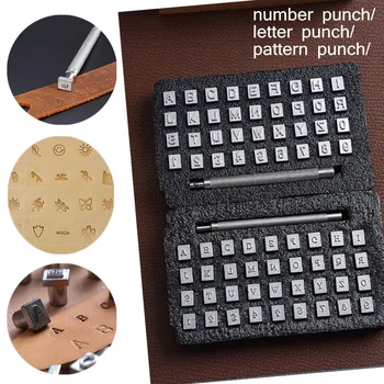 Metalo raidžių ir skaičių/modelis antspaudas Punch Nustatyti 37PCS , 
