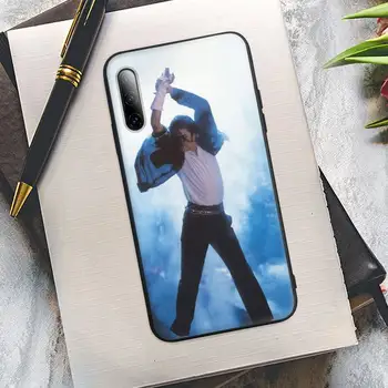 Michael Jackson Juoda Silikono Mobilųjį Telefoną Padengti Samsung A51 A71 A72 A50 A52 A31 A10 A40 A70 A30 S A20 E A11 A21 A01