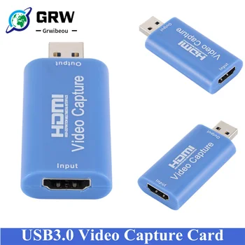 Mini HD 1080P HDMI USB 3.0 Filmavimo Kortų Žaidimas Įrašymo Langelį Kompiuterio 