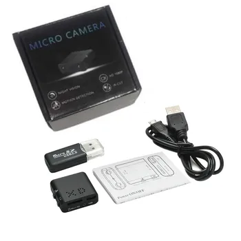 Mini Kamera Full HD 1080P Stebėjimo Kamera, Naktinio Matymo Mikro Kamera Judesio Aptikimo IR-CUT Saugumo kamerų Vaizdo Įrašymo Cam