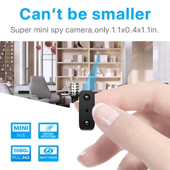 Mini Kamera Mažiausias 1080P Full HD 