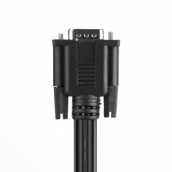 Moterų Splitter Cable VGA Male 2 Audio Kabelis Monitoriaus Adapterio 15 Pin Laido Mikrofonas Maišytuvas Vaizdo Švino PC TV