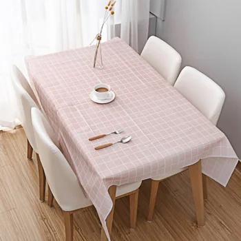 Namų staltiesė paprastas stilius keturių spalvų pledas staltiesė naftos-įrodymas, ir plauti-nemokamai PV kavos stalo staltiesė manteles de mesa