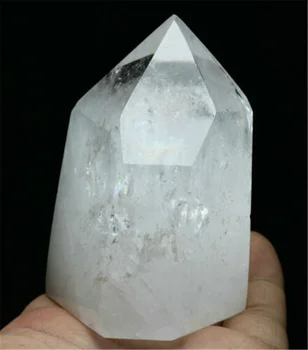 Natūralus baltas skaidrus kvarco kristalas Obeliskas, magic wand pasveiko