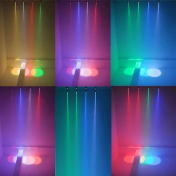 Nauja 30W RGBW Scenos Apšvietimas LED Pinspot Šviesos Prožektoriai, Profesionalus DJ DISCO Šalies KTV foninio Apšvietimo Scenos Šviesos
