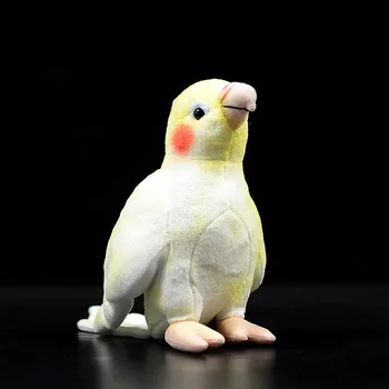 Naujas 18cm Mažas Cockatiel Pliušiniai Žaislai, Minkšti Kimštiniai Paukščių, Gyvūnų Lėlės Vaikas Dovana