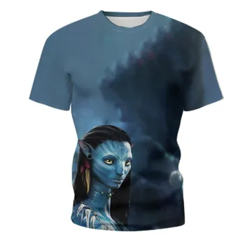 Naujas 3D Spausdinimo vyriški T-shirt Moterų trumpomis Rankovėmis mokslinės Fantastikos Filmo Viršuje Vasaros Plius Dydis Harajuku T-shirt