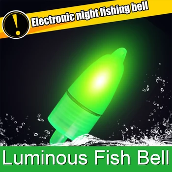 Naujas Atvykimo 5vnt/daug meškere Patarimas LED Naktį Plaukti Žvejybos Bell dega Twin Bell Elektros Bite Signalą, Žvejybos Reikmenys, Įrankiai