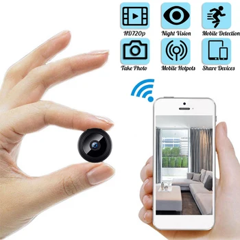 Naujausias A9 720P Wifi Mini Kamera Home Security P2P Kamera, WiFi Naktinio Matymo Belaidės Stebėjimo Kameros Nuotolinio Stebėti Telefono App