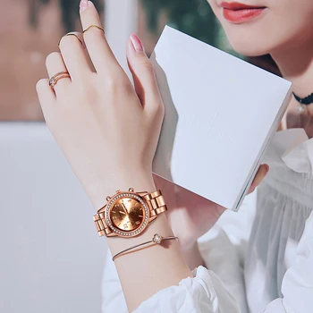 Naujos Žiūrėti Moterų Klasikinis Ženevos Prabangūs Moteriški Laikrodžiai Moteriški Full Steel Kristalų Metalo Laikrodis Relogio Feminino Reloj Mujer