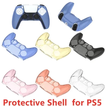 Ne Slydimo Minkšto Silikono Atveju Dvejopa Prasme Skaidrus Apsauginis Dangtelis Shell PlayStation5 PS5 Bevielio Valdiklio Priedai