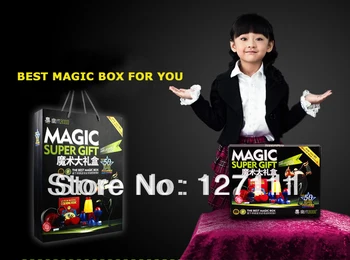 Nemokamas pristatymas kalėdų dovana Magija nustatytas klasikinis magic žaislas vaikams stebuklinga žaislų, Dovanų Rinkinys 50 rūšių magija žaisti visą mokymo