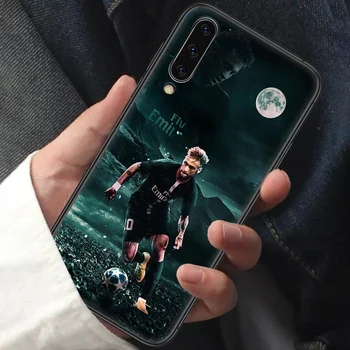 Neymar JR Brazilijos Futbolo Telefono dėklas Samsung Galaxy A10 A20 A30 E A40 A50 A51 A70 A71 J 5 6 7 8 2016 2017 2018 black