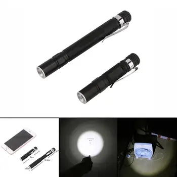 Nešiojamų Penlight XPE LED Žibintuvėlį, Fakelą Kišenėje Šviesos 1 Perjungti Režimus, Lauko Kempingas Šviesos NAUDOJIMO AAA Pen Šviesos