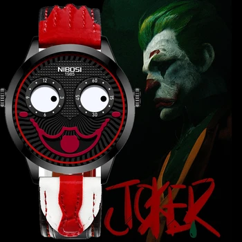 NIBOSI Joker Žiūrėti Vyrų Top Brand Prabangių Mados Asmenybės Lydinio Kvarciniai Laikrodžiai Mens Limited Edition Dizaino Žiūrėti Naują Atvykimo
