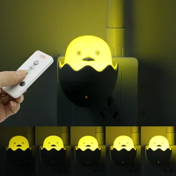 Nuotolinio valdymo mielas antis LED nakties šviesos jutiklis animacinių filmų gyvūnų lempa, vaikų, miegamojo apšvietimas