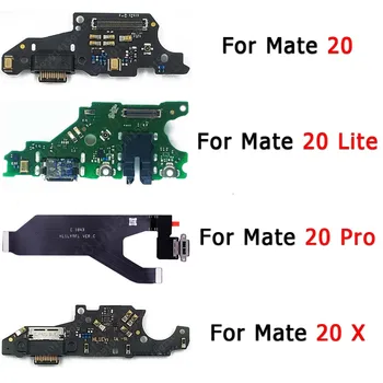 Originalus Mokestis Valdybos Huawei Mate 20 Lite 20X X Mate20 Pro Įkrovimo lizdas Usb Jungtis Pcb Dokas Flex Pakeitimo Atsarginės Dalys