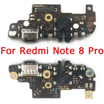 Originalus Mokestis Valdybos Xiaomi Redmi Pastaba 8 Pro Įkrovimo lizdas USB PCB Doko Jungtis, Flex Kabelis atsarginės Dalys