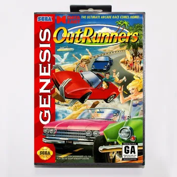 Outrunners Žaidimas Kasetė 16 bitų MD Žaidimo Kortelės Su Mažmeninės Langelyje Sega Mega Drive Genesis
