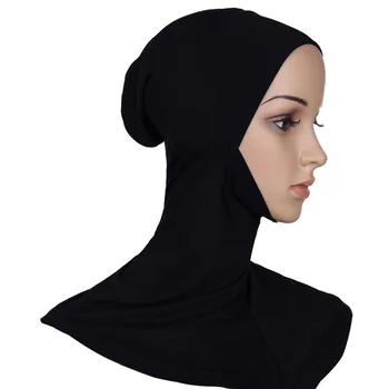 Pagal Skrybėlę Bžūp Kaulų Variklio Dangčio Ninja Vidinis Hijabs Moterų, Musulmonų Ir Islamo Wrap Skarelė Ant Kaklo Pilnas Draudimas Šalikas 17 Spalvų Nemokamas Pristatymas