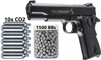 Pistoletas Sienos alavo pasirašyti Umarex Colt Vadas - Full Metal 1911 Blowback CO2 .177 Cal BB Pistoletas Oro