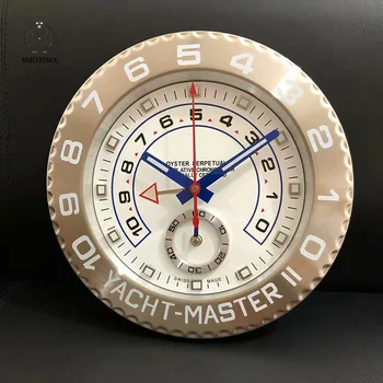 Prabanga švytinčios Metalo Laikrodis Relogio De Parede Logotipai Namų dekoro didelis modernus antikvarinis laikrodis Office gyvenimo
