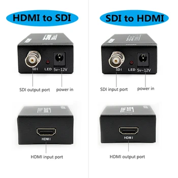 PzzPss 3G HDMI suderinamus su SDI Konverteris SDI Adapteris Audio HD-SDI/3G-SDI Adapteris BNC 1080P DAC Keitiklis, skirtas Stebėti HDTV