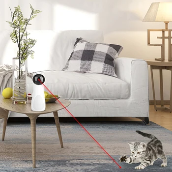 Reguliuojamas Lazerio Žaislas Katė Kibinimas LED Elektroniniai Pet Kačiukas Mokymo Linksmas Žaislas, Automatinė Mokymo Reikmenys Katė
