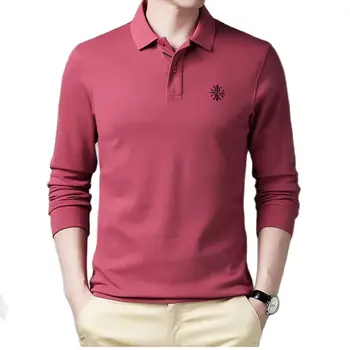 Rudenį golfo ilgas rankovėmis Polo marškinėliai kieto spalvų bazės viršuje karta 2021 naują atsitiktinis kailis chrizantemų ilgomis rankovėmis