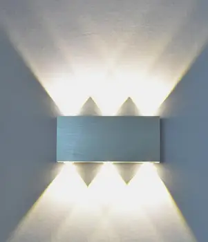 Sienos Žibintai Šiuolaikinės Aliuminio 18W Aukštyn Žemyn LED Sienos Žibintai Sienos Lempos Sienos Sconce Prieškambario, Miegamojo KTV Patalpų Apšvietimas rgb remoter
