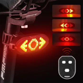 Smart Nuoma, Šviesos, Belaidis Nuotolinio Valdymo Dviračių Posūkio Signalo užpakalinis žibintas USB Dviračių Įkrovimo Galinis Žibintas MTB LED Įspėjimo La
