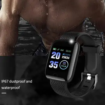 Smart Watch Vyrų, Moterų Kraujo Spaudimas Fitness Tracker Apyrankę Smart Laikrodis IP67 atsparus Vandeniui Sporto Smartwatch Rankogaliai