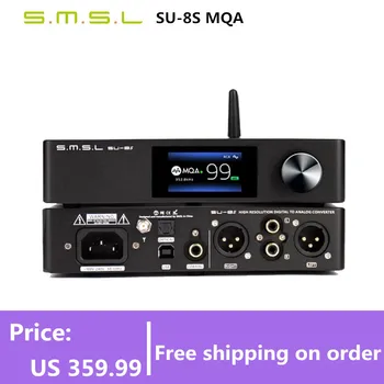 SMSL SU-8S MQA Dekoderis ES9068AS Bluetooth 5.0 SU8S VPK DSD512 PCM768kHz/32Bit su Nuotolinio Valdymo SH-8S