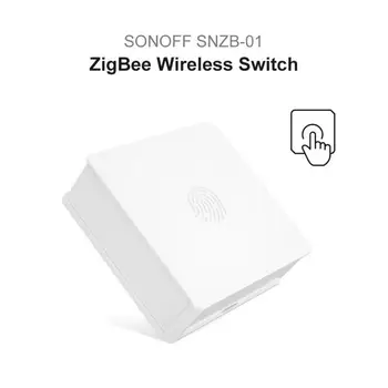 SONOFF SNZB 01 Zigbee Bevielio ryšio Jungiklis Veikia Su Sonoff Zigbee Tilto Stebulės EWeLink App 