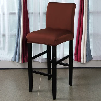 Spandex Poliesteris Kėdė Padengti Kietų Sėdynių užvalkalai už Baro Kėdė, Kėdės Slipcover Home Hotel Pokylių Valgomojo Kėdės Apdaila 1PC