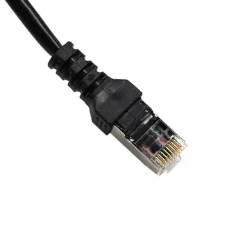 Splitter Ethernet RJ45 Kabelis Adapteris 1 Iki 3 Port LAN Tinklo Kištuko Jungtis Tinklų Išplėtimas