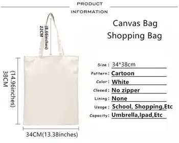 Svetimas Dalykų, pirkinių krepšys bolsa shopper medvilnės drobės bakalėjos pirkinių krepšys bolsas ecologicas reciclaje audinio maišelį tissu