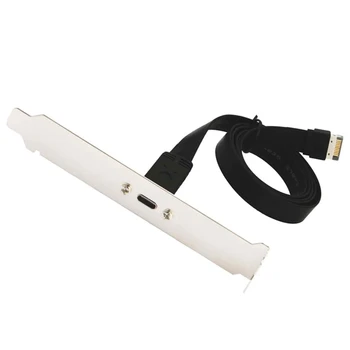 USB 3.1 C Tipo Priekinis Skydelis Antraštė ilgiklis,E Tipo USB 3.1 C Tipo Kabelis,Vidaus Adapterio Kabelį,su Kolegijos(50cm)