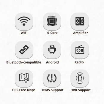 Už JEEP Renegade. 2016 M. 2017 M. 2018 M. 9 Colių Android 2 Din Automobilio Radijo Multimedia Stereo Grotuvas, Navigacija, GPS, Wi-fi, Video, FM